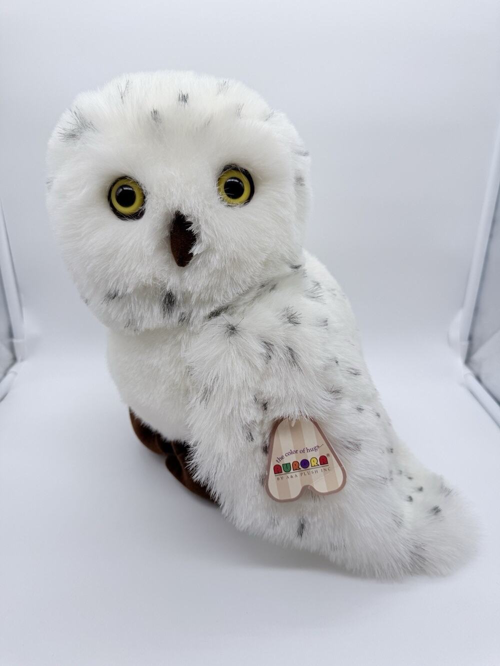 Aurora Snowy Owl Plush Stuffed Animal Toy With Tags 12"